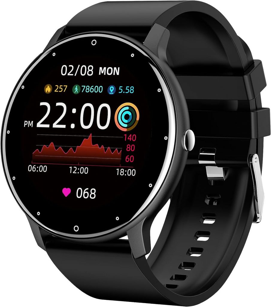 BANGWEI Smart Watches for Mens,2023 Newest Bluetooth Smartwatch Fitness Tracker with Text/Heart Rate/Blood Oxygen/Sleep Monitor,IP67 Waterproof Pedometer Sports Watch for Android Phones and iPhone